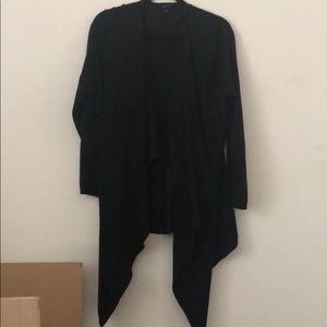 Drapey black cardigan